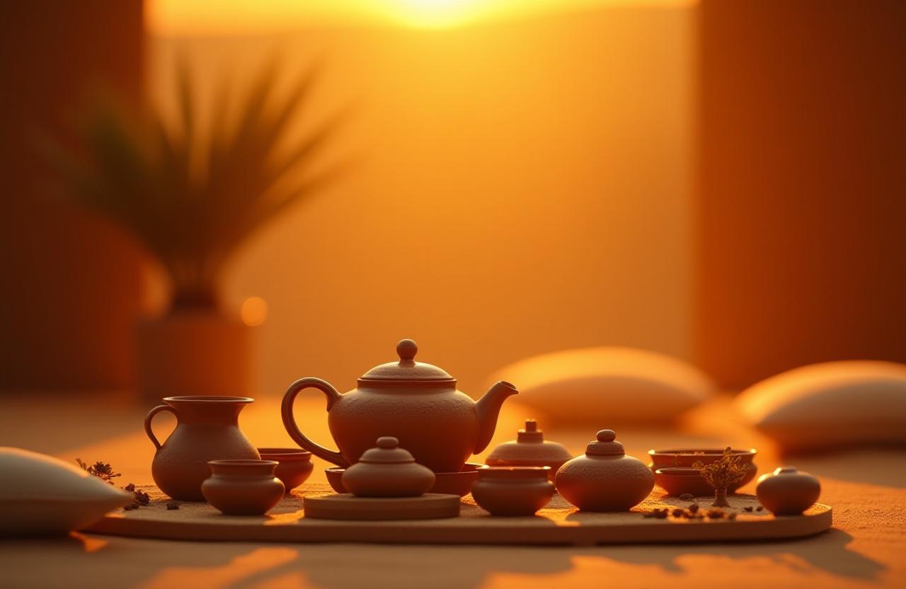 Desert-inspired tea ceremony with exotic blends at Dune Brew Emporium Delhi